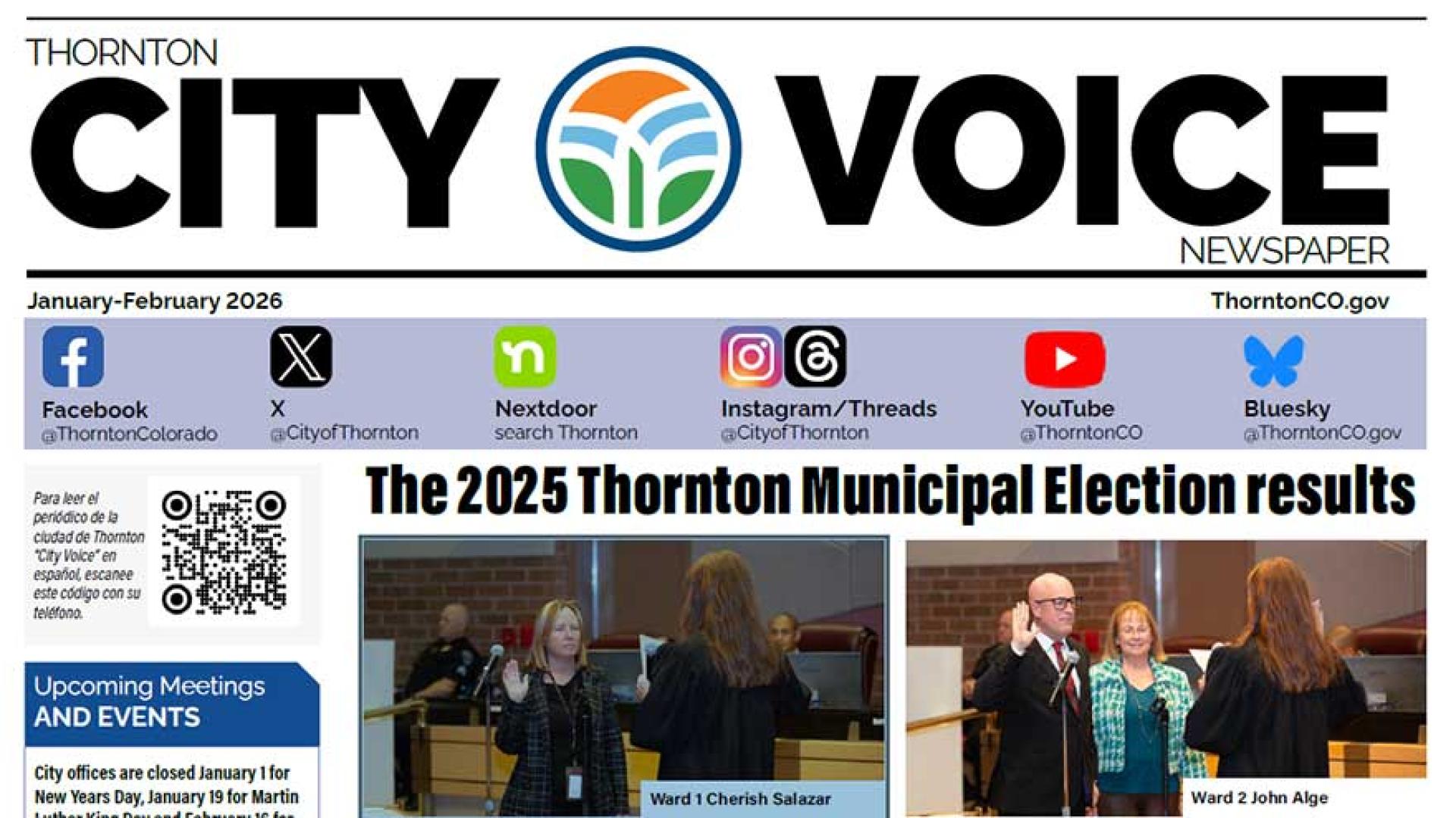 January-February 2026 City Voice Newspaper Front Page