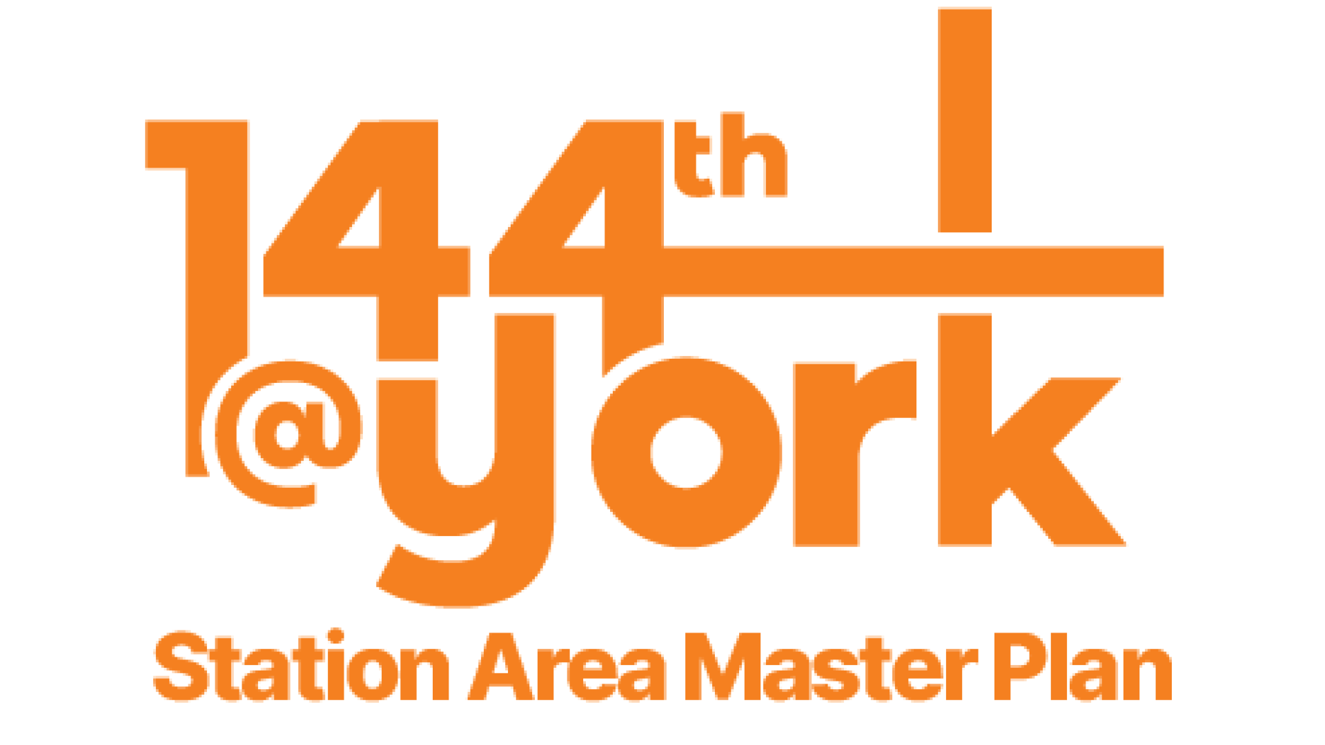 Wordmark for the 144th at York Station Area Master Plan