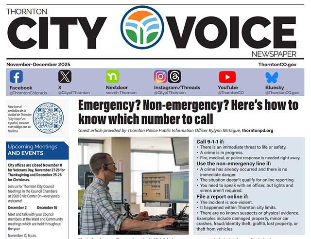 November-December 2025 City Voice Newspaper Front Page