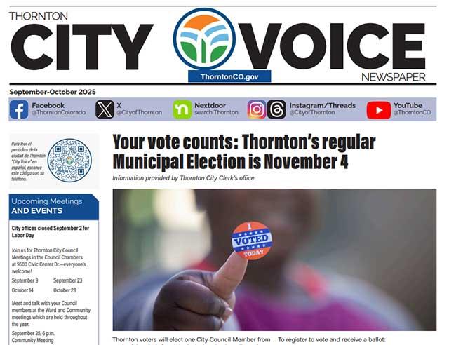 September-October 2025 City Voice Newspaper Front Page